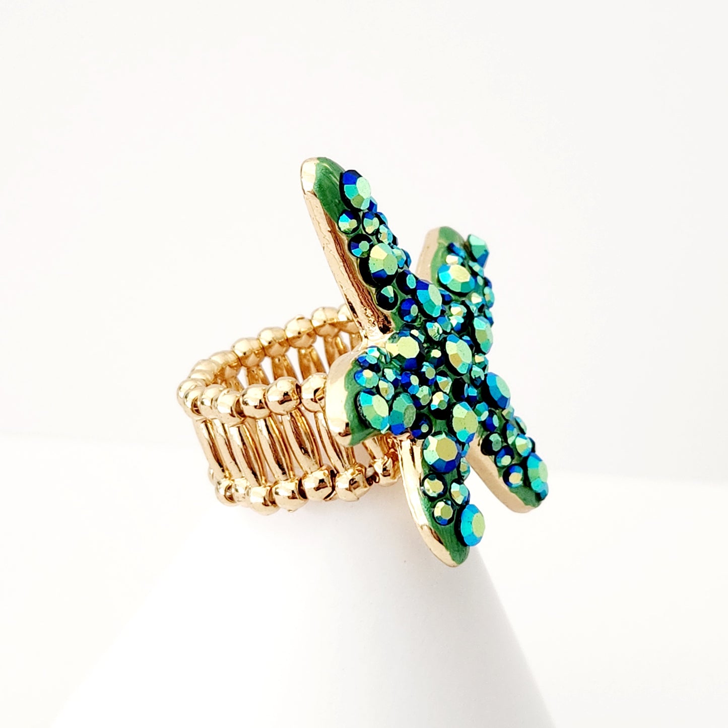 Mermaid Shine Starfish Stretch Ring