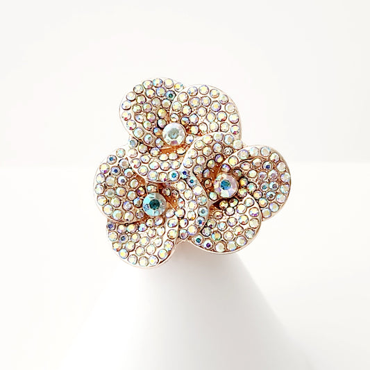 Iridescent Floral Stretch Ring