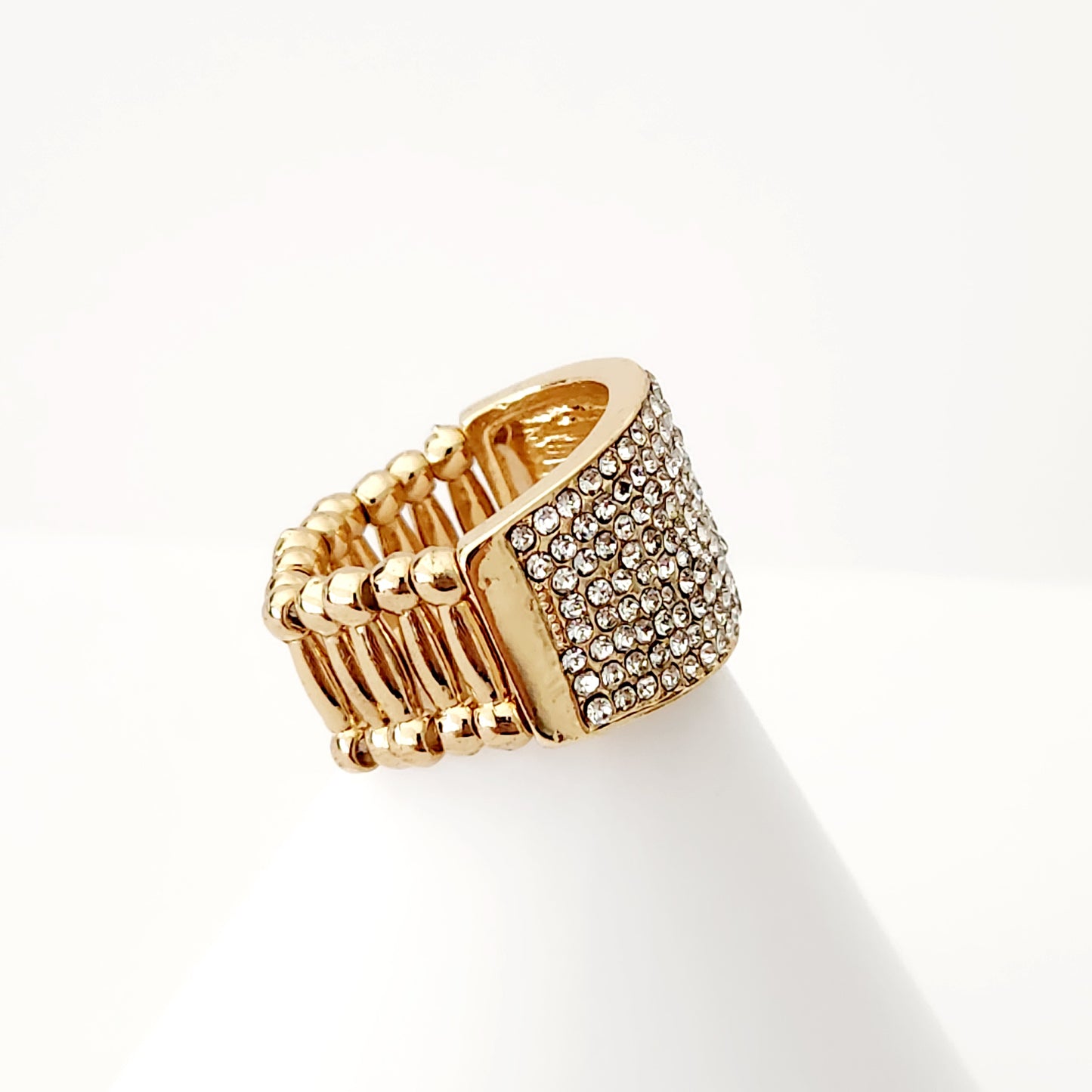 Sparkling Crystal Band Stretch Ring