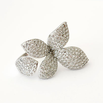 Pave Petal Ring