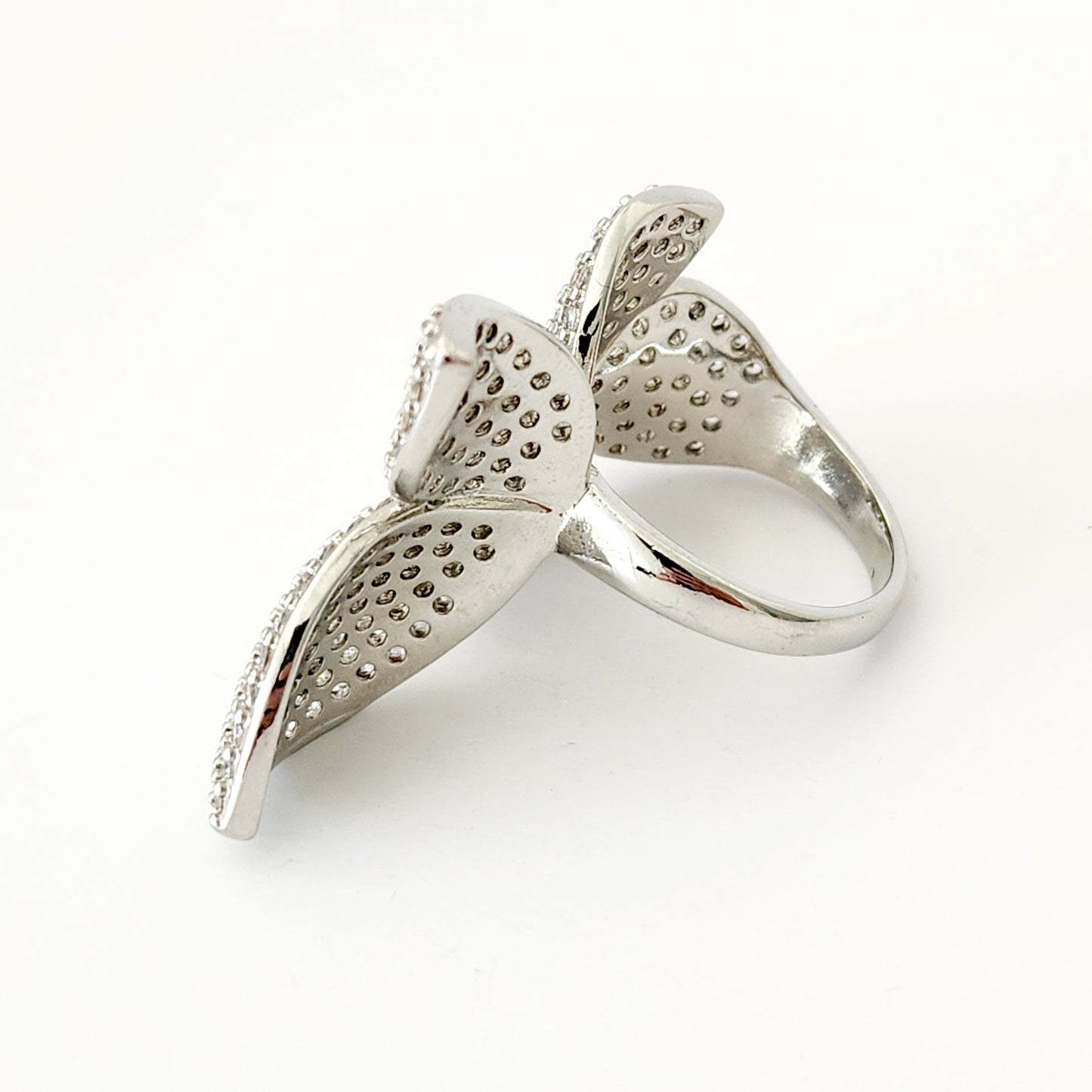 Pave Petal Ring