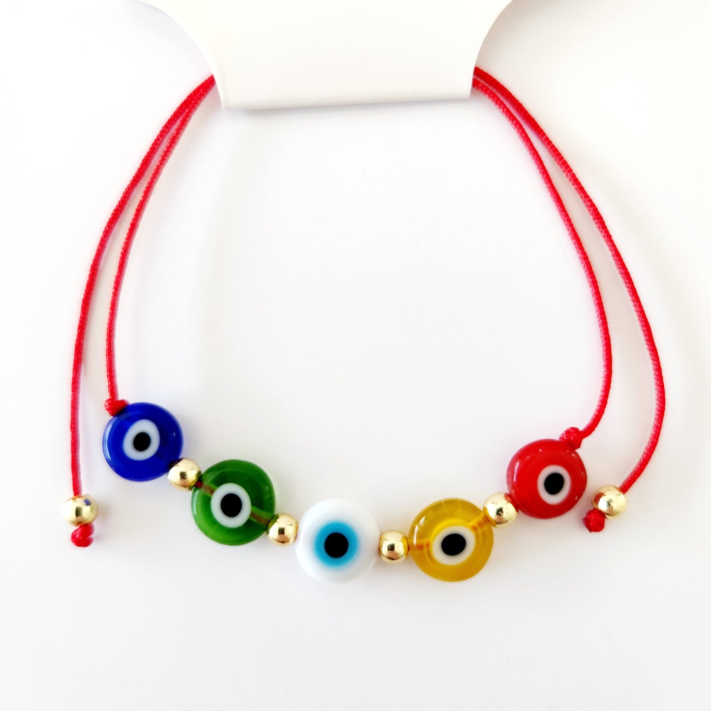 Multicoloured Evil Eye Bracelet