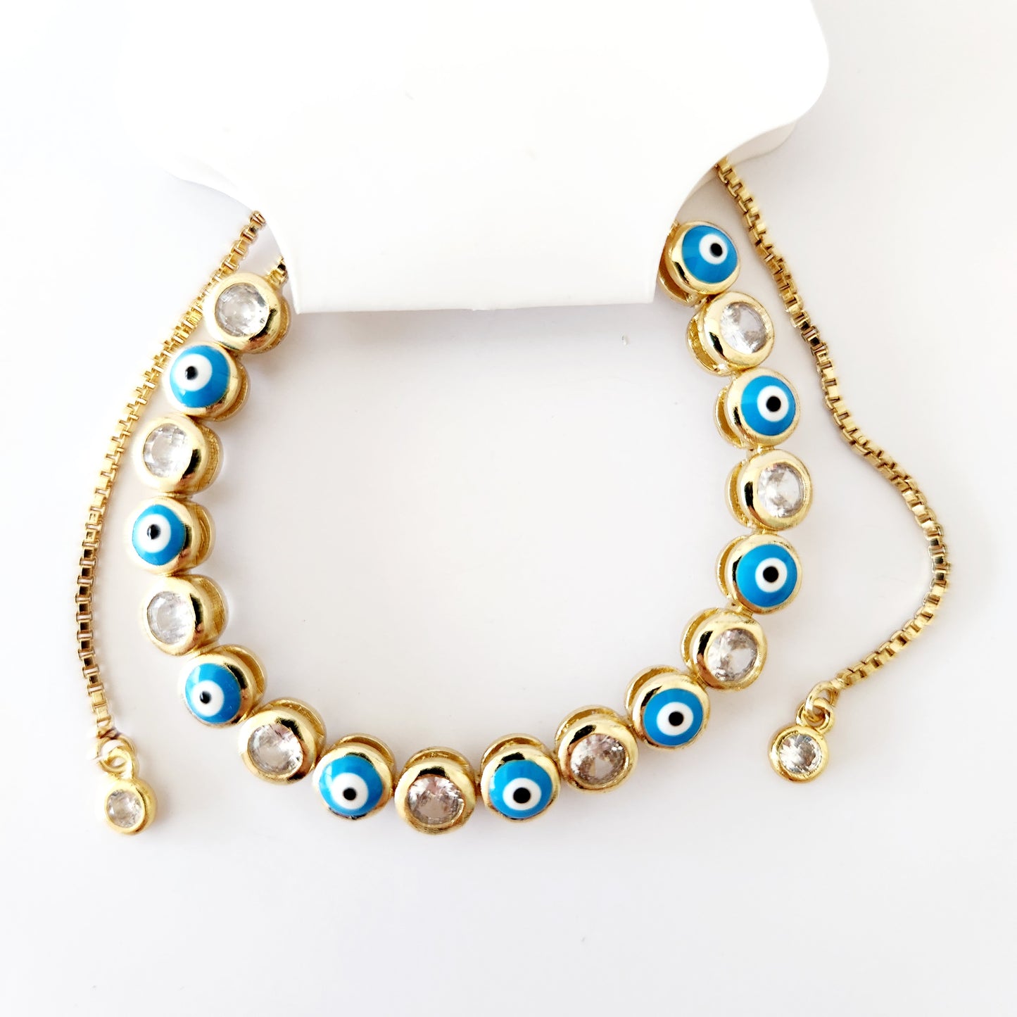 Evil Eye Luxe Slider Bracelet