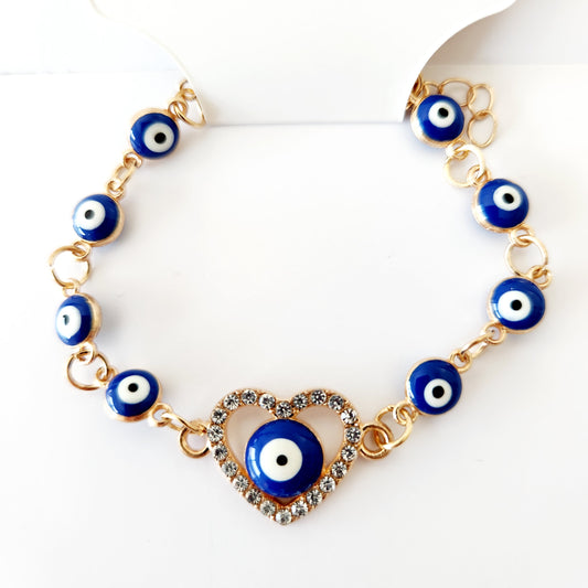 Linked Evil Eye Bracelet