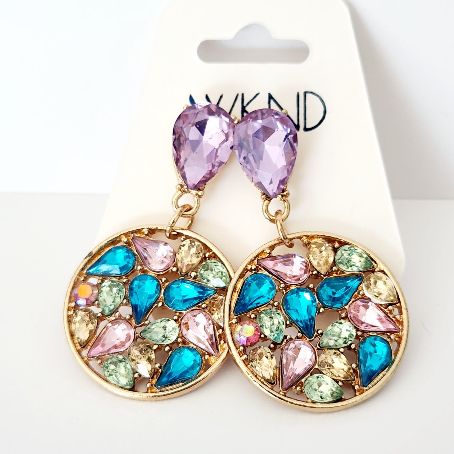 Sparkling Teardrop Crystal Earrings